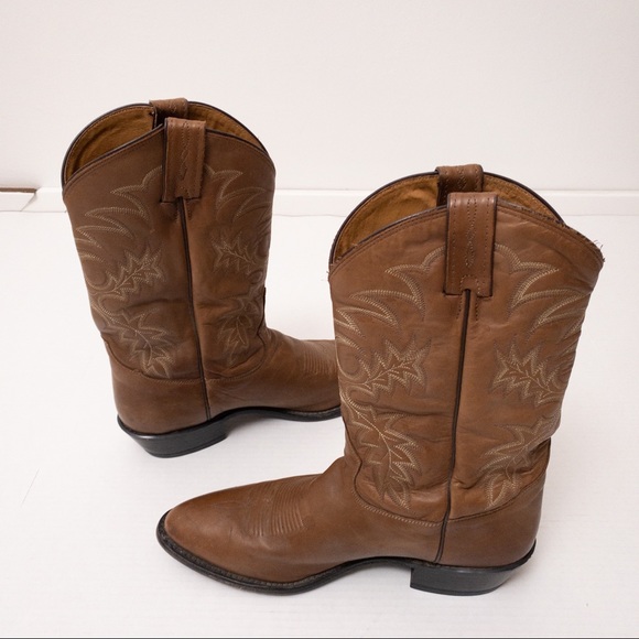 TONY LAMA Men’s Stallion 7901 Cowboy Boots Brown Size 11.5 - Picture 14 of 15